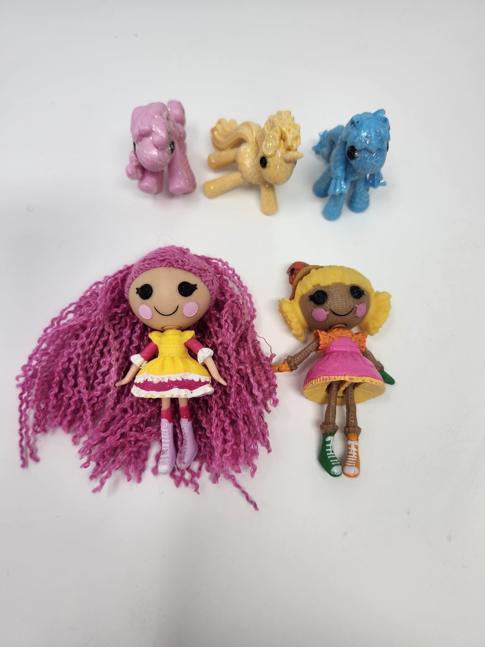 Bundle Mini 2 Lalaloopsy + 3 Mini  Glitters Ponies